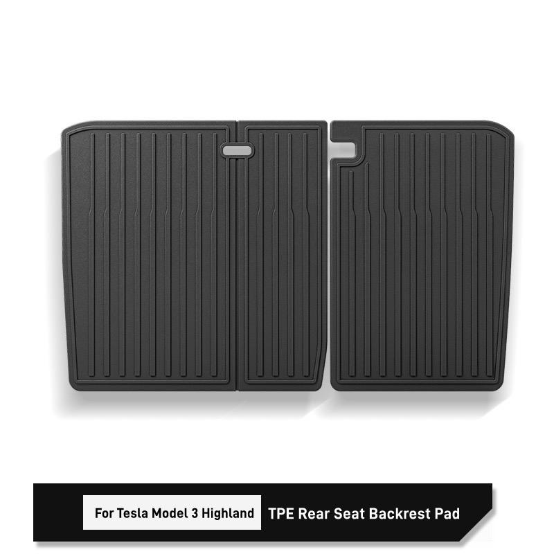For Tesla Model 3+ Highland Front Rear Trunk Mat TPE Full Coverage Trunk Seat Backrest Protective Pad Cargo Liner Anti Dirty Mat