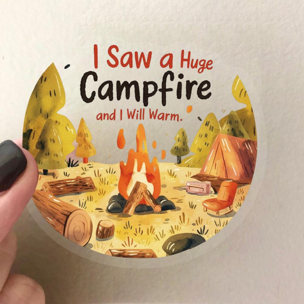 50 Pieces Cartoon Inspirational Phrase Sticker Pack - Waterproof Clear PET Decals for Journal, Guitar & Notebook Decoration