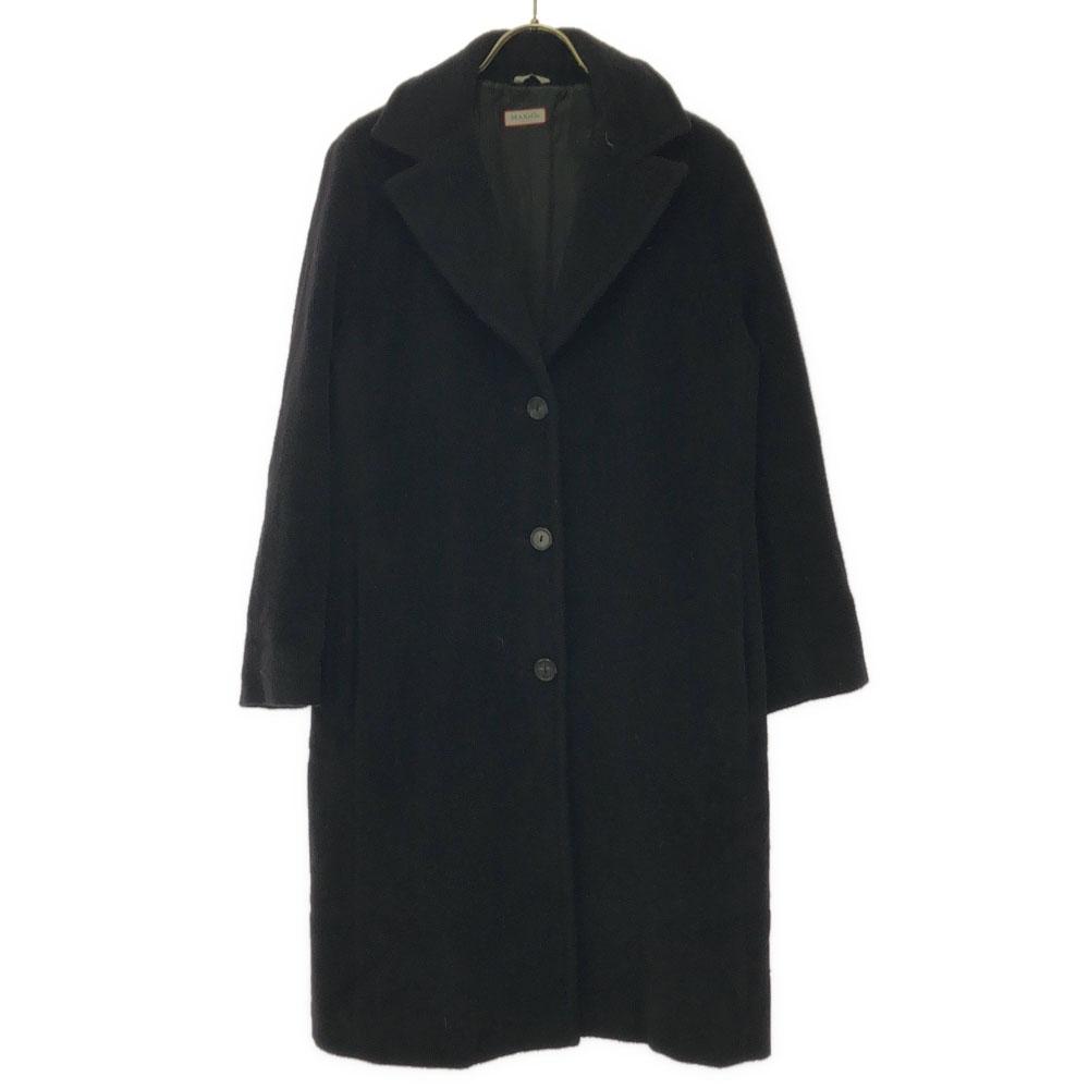 MAX&CO Made In Italy Wool Chester Coat 42 Black Women Used