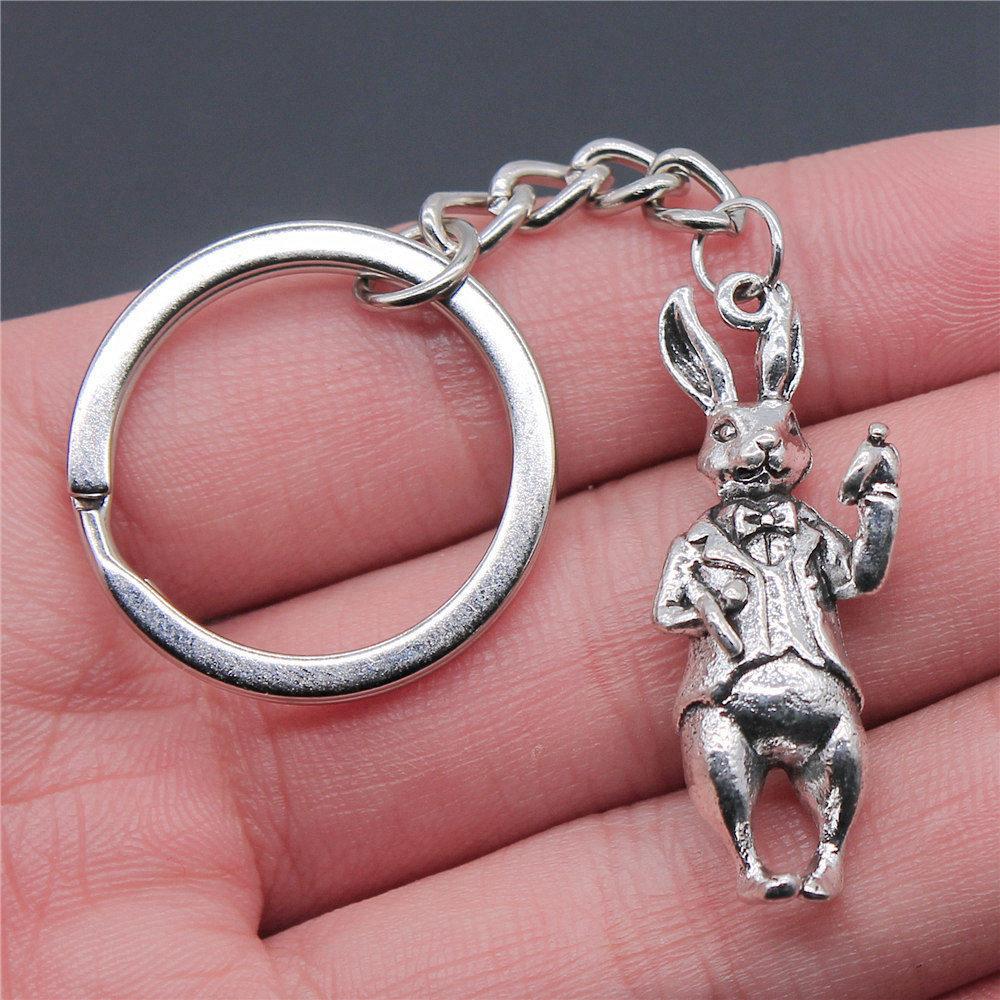 Poultry Farm Chicken Rooster Keychain for Men High Quality Initial New Year Gift Hip Hop Bag Accessory