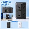 Multi Functional Power Strip Extension with 6 AC Outlets and 4 USB Ports Including 2 USB C for Home Office Dormitory Use