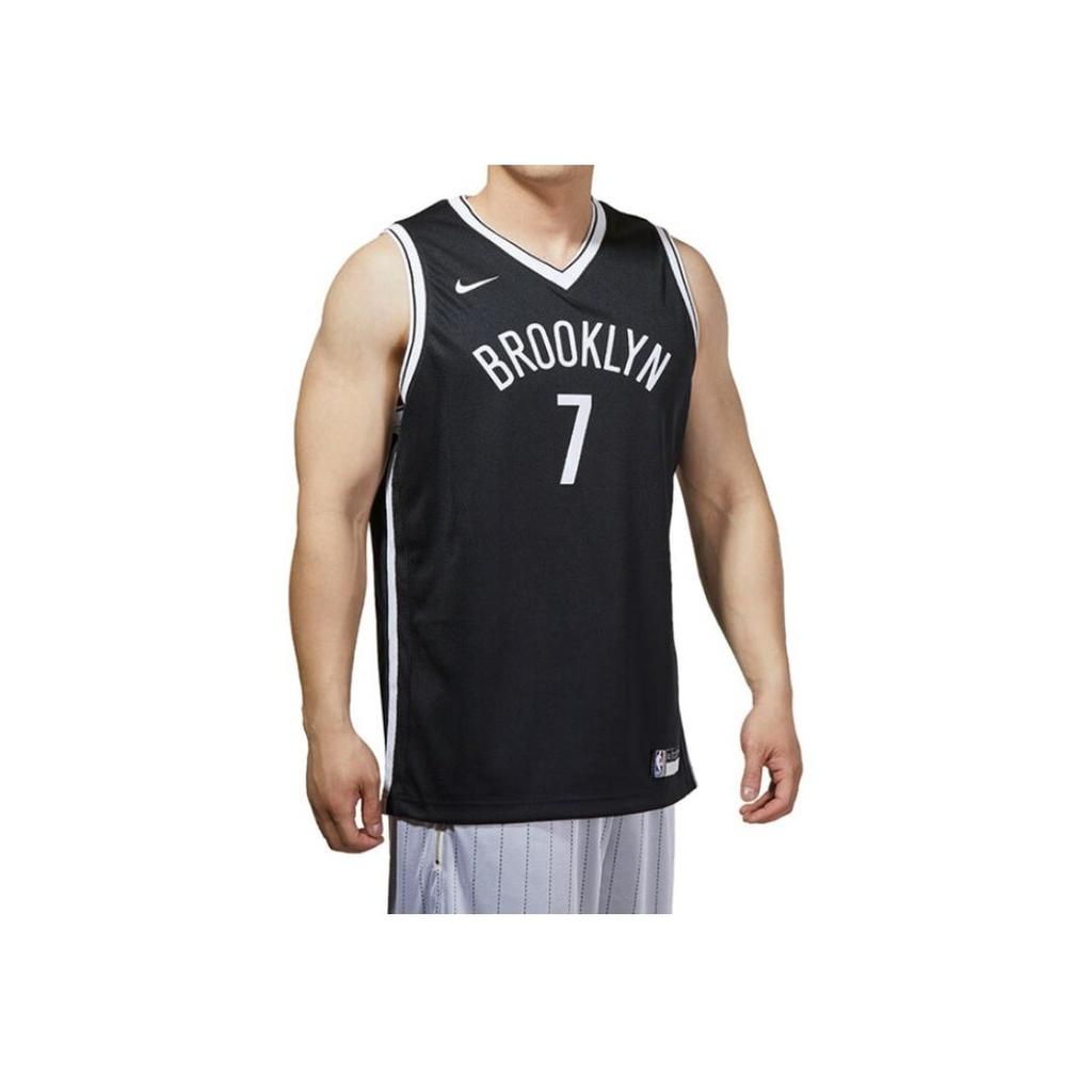 Nike Casual Sports Suit Brooklyn Nets Durant 7 Printed V-Neck Competition Training Outdoor Trendy Vest Kids tops Black 3Z2B7BZ2P-NYNKD