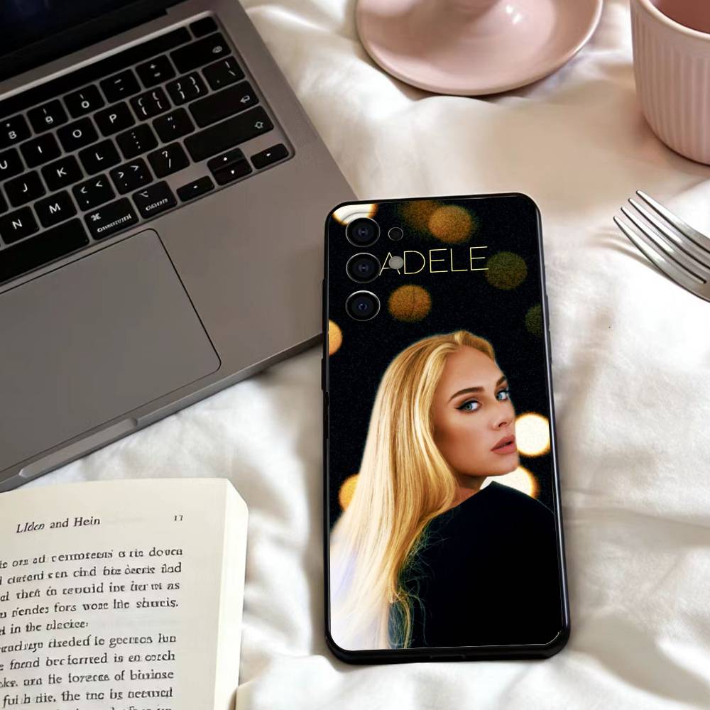 Singer A-Adele Phone Case For Samsung S25,24,23,22,30,21,10,9,Ultra,Plus,Lite,FE,4,5 G Soft Black Case