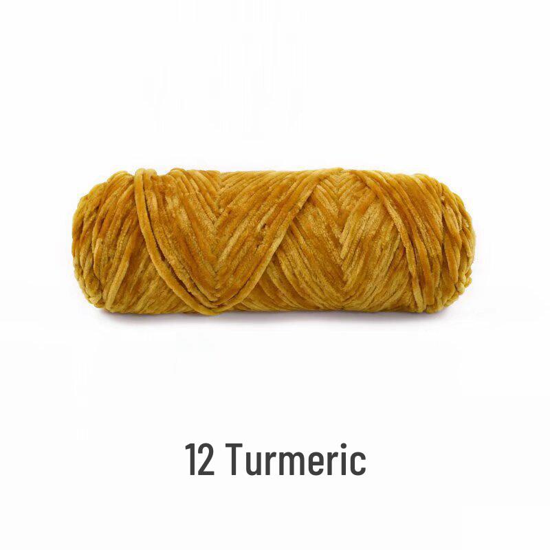 Handmade Chenille Yarn Ball: Velvet Thick Crochet and Knitting Material