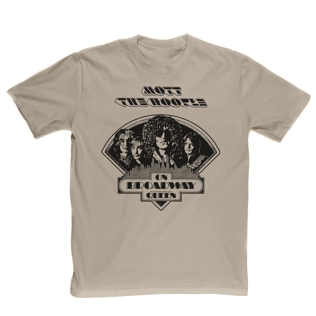 Mott The Hoople On Broadway With Queen T-Shirt Beige Color XXL