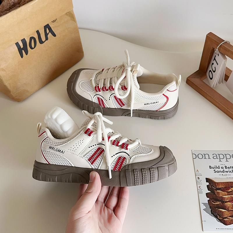 American Mountaineering Women's Shoes 2025 Platform Dad Shoes Versatile Hiking Shoes BE-6853