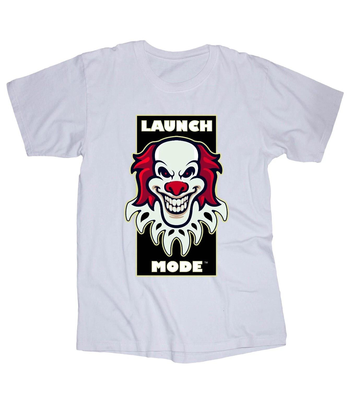 Launch Mode Clown Skateboard Surf BMX Snowboard Wakeboard Ride white T-shirt 3XL