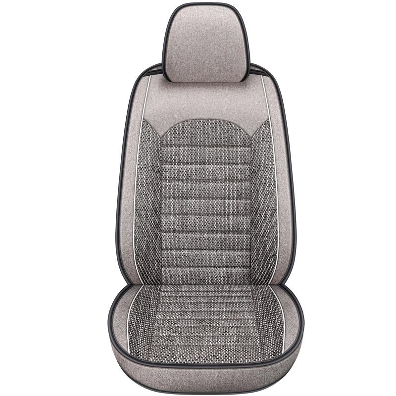 New Sport Style Synthetic Linen/Flax Breathable Car Seat Covers Full Set - Adjustable Seat Covers for 98% Other Types of Cars