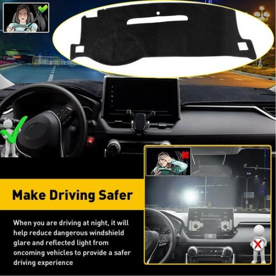 

For Silverado 45121 Chevy Suburban Tahoe Dash Cover Pad Black Mat Dashboard