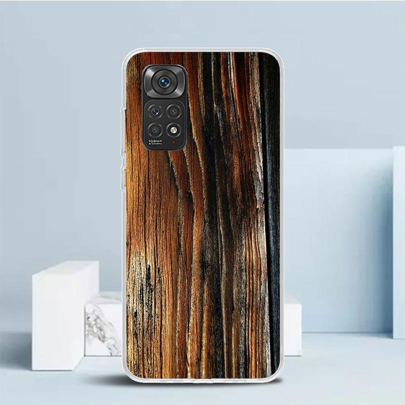 

Дерево Деревянный Узор Чехол для Телефона Для Xiaomi Redmi Note 15 14 14S 13 12S 12 Pro Plus 11S 11 11T 11E 10S 10 + Мягкая Задняя Крышка из ТПУ Re Note 13 Pro Plus
