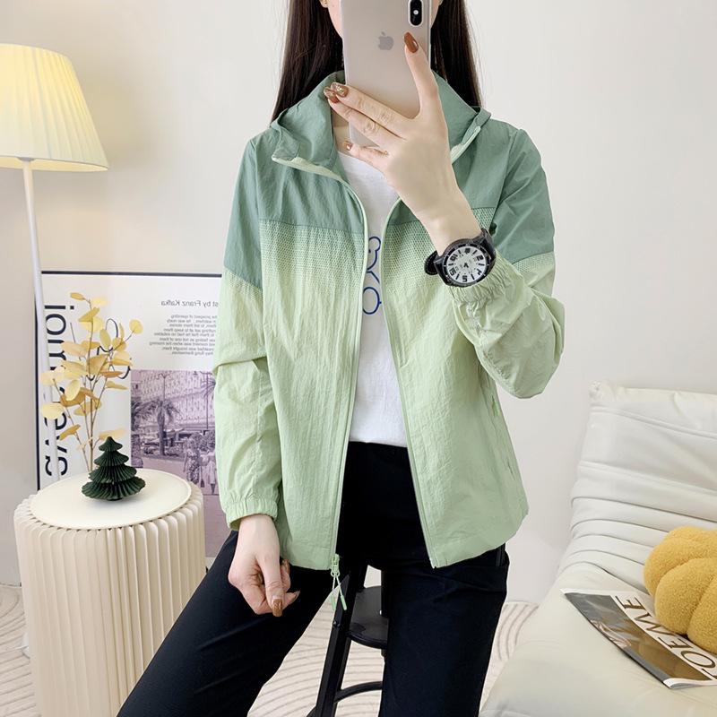 Women's Lightweight Hooded UV Protection Clothing - Breathable, Plus Size, Summer Casual Wear
