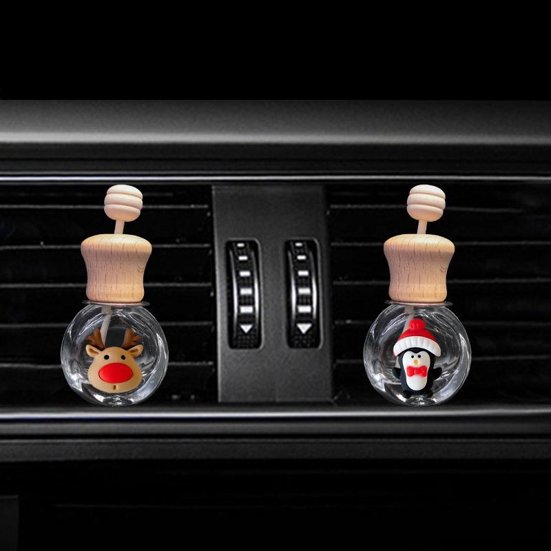 Creative Car Air Vent Perfume Clip - Christmas Ornament and Aromatherapy Bottle