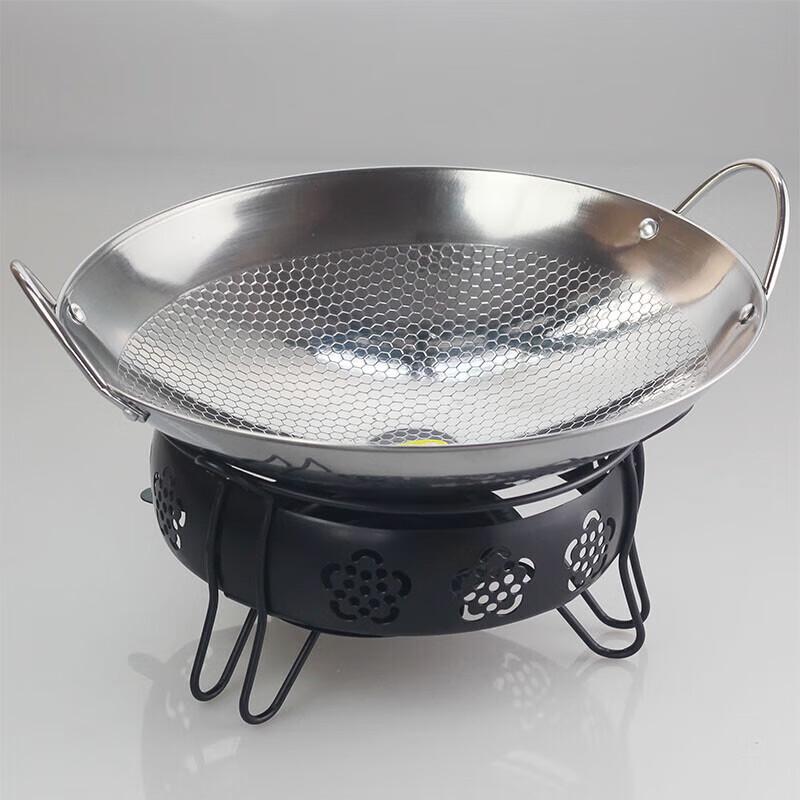 NHZHIW Thickened Stainless Steel Solid Alcohol Hotpot Set