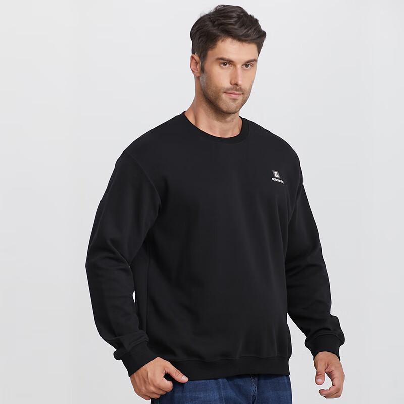 Herren Übergröße Locker Langarm T-Shirt