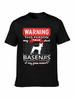 Brand Warning This Person May Talk About Basenjis At Any Given Moment T SHIRT Men Short Sleeve T Shirt Short Sleeve Tee Shirt