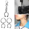 Chic Horseshoe Bag Pendant Key Accessory Fashion Dangle Earrings Key Pendant