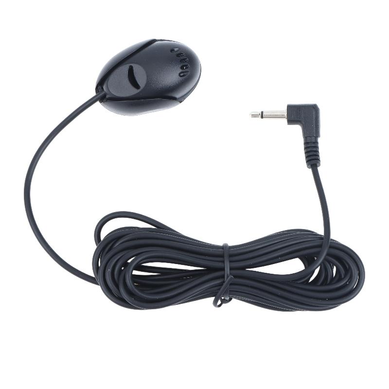 External Wired Car Microphone Cable Paste Mount High Sensitivity Pickup Mic for Car Stereo System