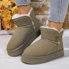 Autumn And Winter Plus Size Women'S Thick Soled Snow Boots Comfortable Warm Round Headed 36-41