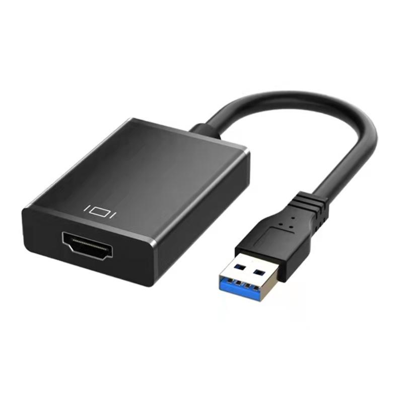 USB 3.0 to Video Converters Supports 1080P Resolution and Sound Syncs for  Display Experience