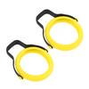 2 Pcs Silicone Egg Ring Heat Resistant Nylon Handle Dishwasher Safe Non Stick Round Egg Shaper