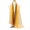 Fashion Gradient Color Voile Scarf Women Lightweight Soft Long Neck Wrap Shawl