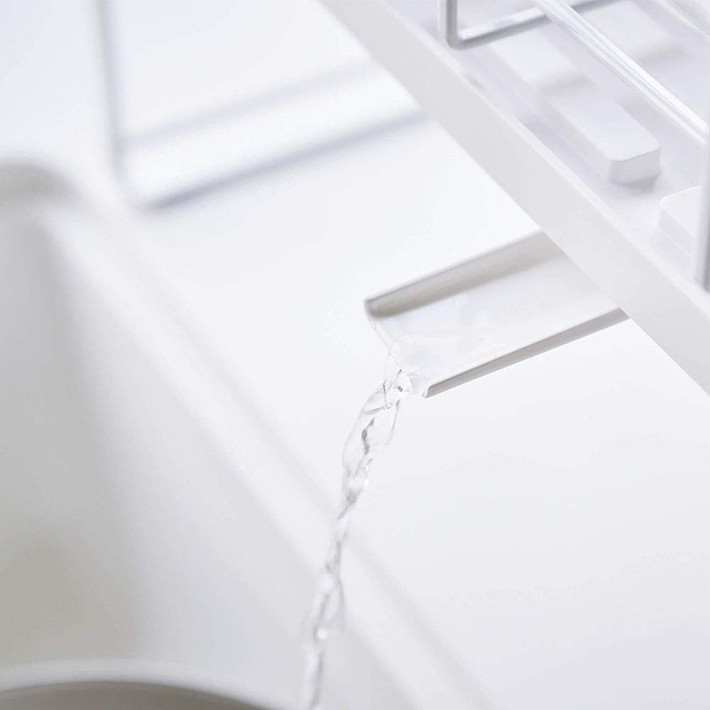 Yamazaki (Yamazaki Industries) Sink-Top Expandable System Rack Drainer Basket S White Approx. W42.5 x D23 x H10cm Tower (tower) Customizable Storage