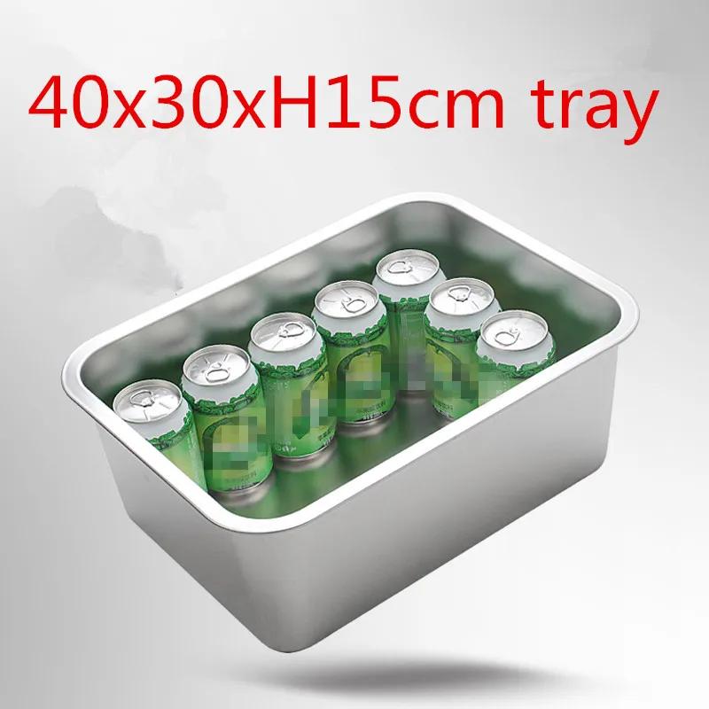 Square 304 Stainless Steel Circular Hole Rectangle Vegetable Fruit Washing Kitchen Utensil Colander Kitchen Sink Wash Basket