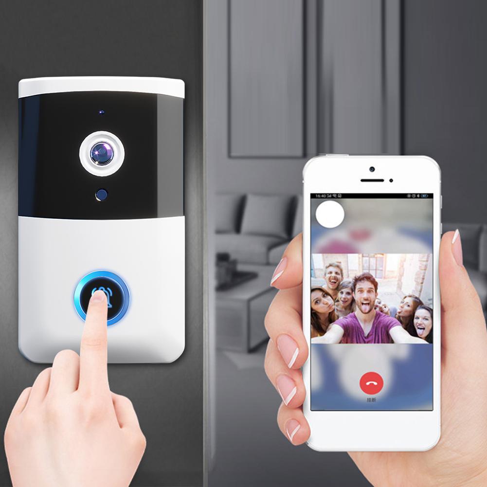 WiFi Wireless Video Doorbell IR Night Vision Doorbell Camera Smart Door Bell for Home Security Alarm System