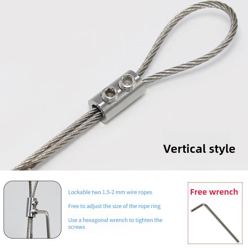 Stainless Steel Self-Locking Chuck Universal Buckle Complete Collection Fixed Buckle Steel Wire Rope Buckle Locking Hub Lock