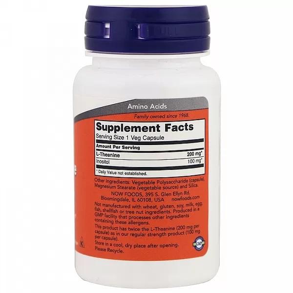 Now Foods THEANINE 200 MG,