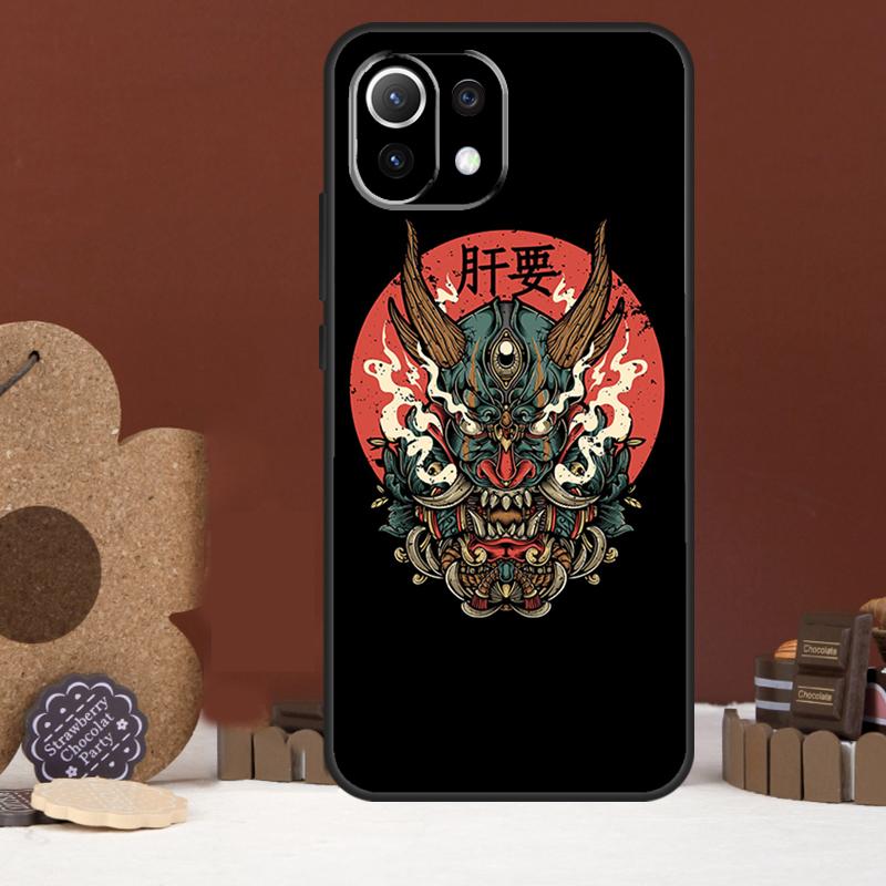 

Японский чехол-самурай для Xiaomi 15T 14T 13T 14 15 Ultra 17 Pro Max POCO F8 Ultra F5 F6 F7 X5 X6 X7 Pro POCO X5 Pro