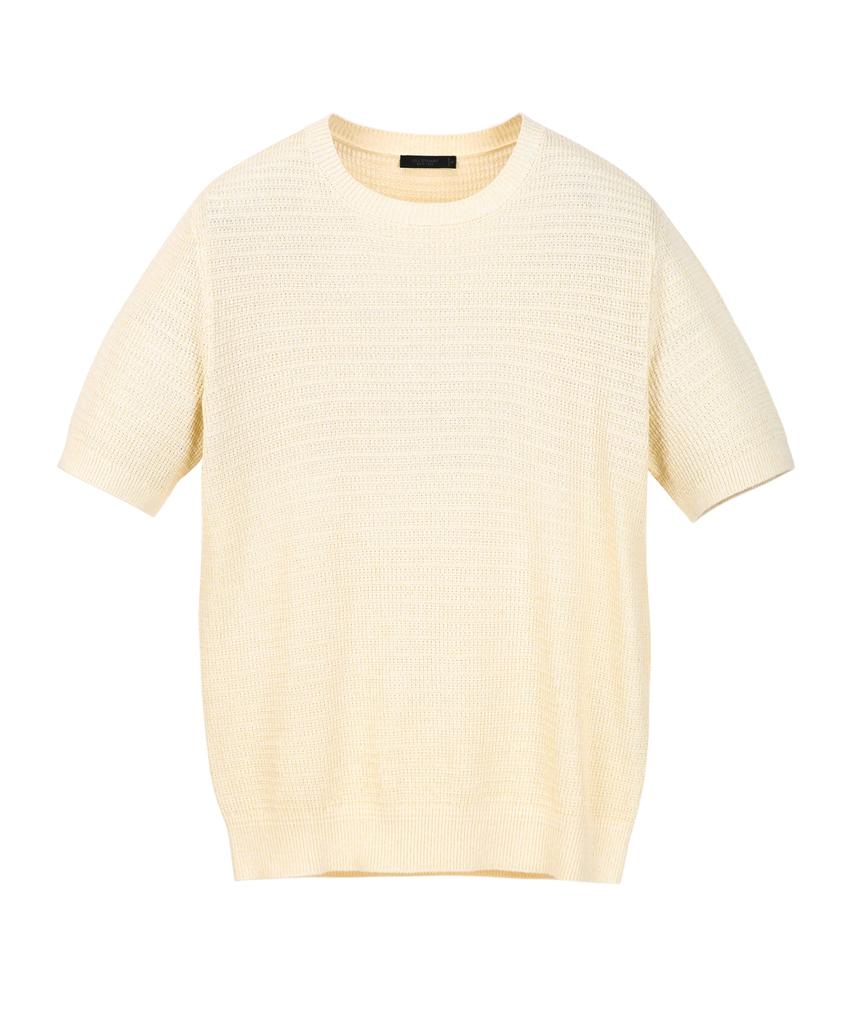 Jilseutyueoteunyuyogmaen Paper Blend Crewneck Knit - Vanilla (Jnsw6B407Y1)