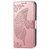 For Samsung Galaxy A25 5G (Global) (161.0 X 76.5 X 8.3mm) PU Leather Wallet Phone Case Flower Butterfly Pattern
