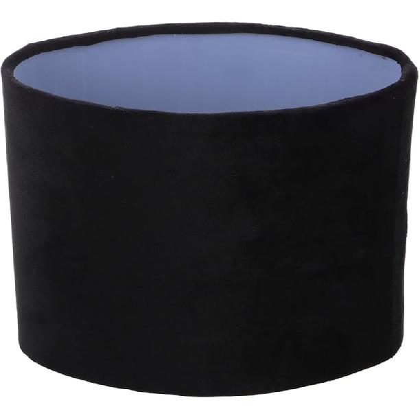 Gadpiparty E27 Oval Drum Lamp Shade Replacement - Black Silk Cloth Hardback Lampshade with Spider Clip - Transitional Style for Table & Floor Lamps -