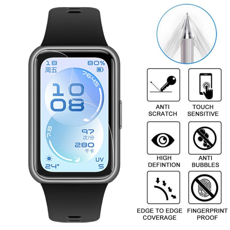 5Pcs Full‑Cover Soft Hydrogel Screen Protector Film, Anti‑Scratch Clear Protective Film For Huawei Watch Fit 5