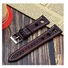 High Quality Oil Wax Cowhide Watchbands 22mm 24mm Genuine Leather Watch Band Strap Belt Ventilated Design Men's Ultra-Thin Brace