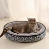 Hundebett, Kissen für kleine und mittelgroße Hunde, doppelseitig, weicher Baumwollkorb, warmes Haus, waschbares Bett für Hundezubehör, Heimtierbedarf