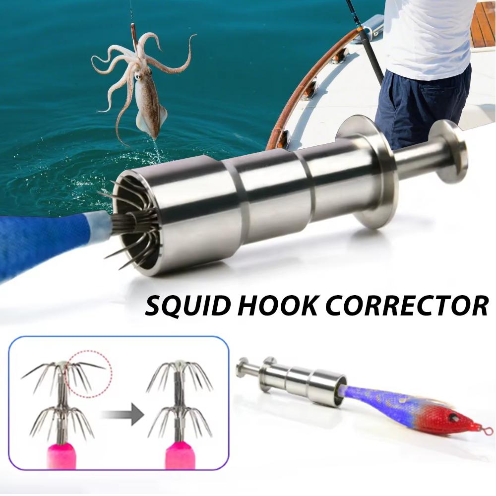 Nuovo Acciaio Inossidabile Amo Calamaro Correttore Amo Polpo Strumento di Riparazione Può Ripristinare Amo da Pesca Deformato Accessorio Tackle Pesca Pesca