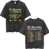 Washed Vintage Ed Sheeran Play Graphic Tshirt Men Women Hip Hop Fashion Pop Music T Shirts Mens Gothic Oversized Streetwear