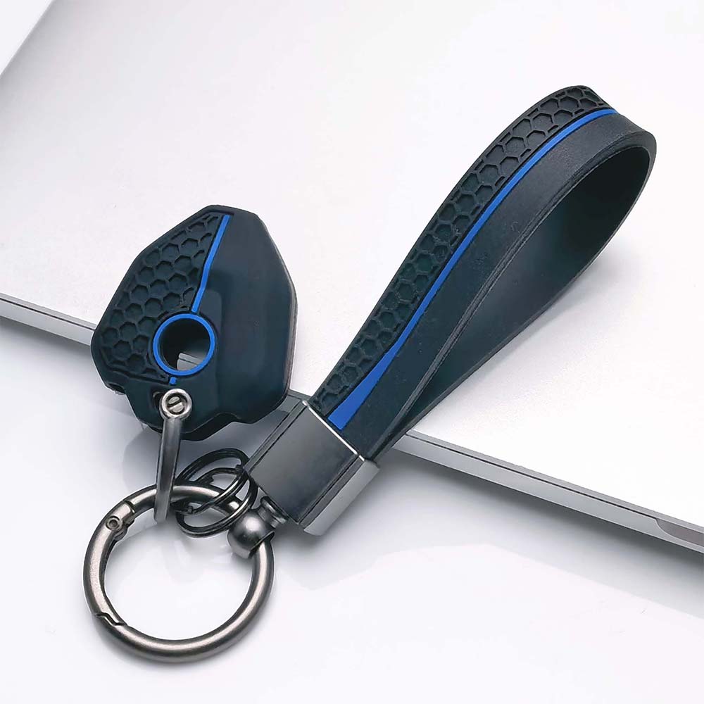 Key Fob Cover for CFMOTO 250NK 250SR 300NK 300SR 400NK 650NK with Keychain Scratch Resistant Shockproof Durable Key Holder Anti-Scratch Guard