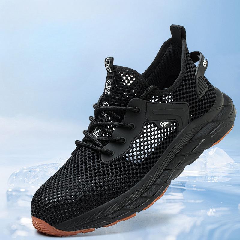 Offizielle Website Sommer Herren Sicherheitsschuhe Neue Leichte Atmungsaktive Freizeitschuhe Rutschfest Schlagfest Stichfest Arbeitsschuh