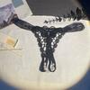 Open Crotch Pearl Lace Underwear Low-waist Mesh Lace Briefs Fashion Women's Thong  Female