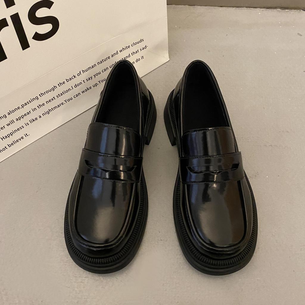 Brown Loafers Women Japanese School Students JK Uniform Shoes Round Toe Women Girls Retro Round Toe Lolita Cosplay Shoes Size 42