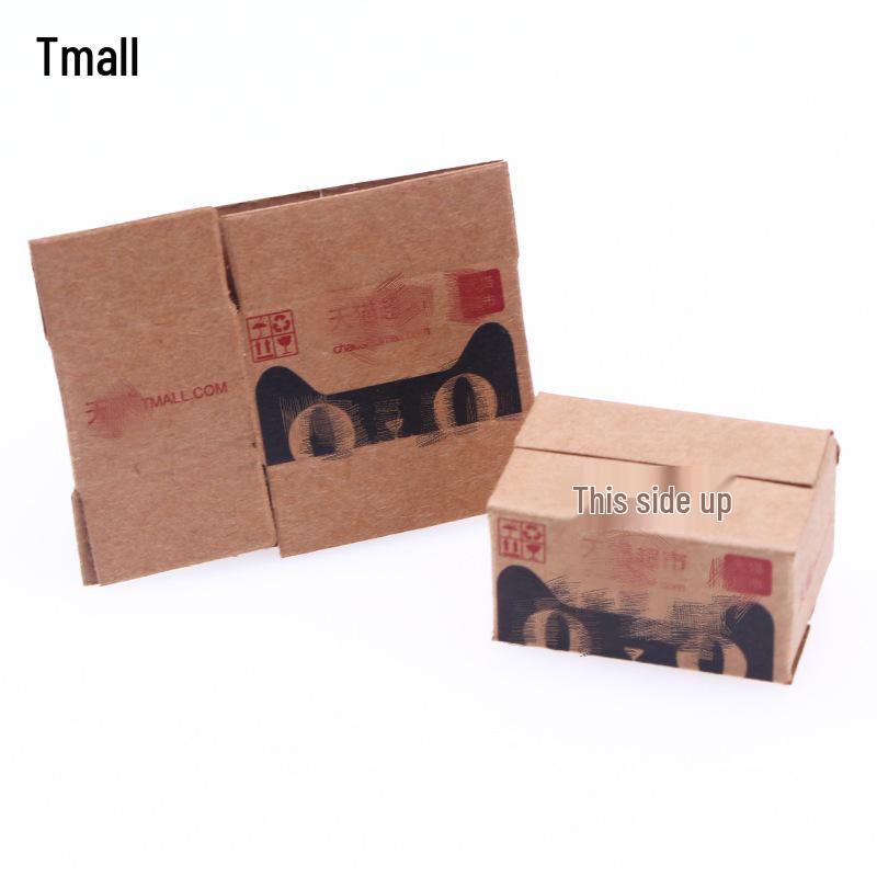 Miniature Cardboard Dollhouse Model for OB11 Toy
