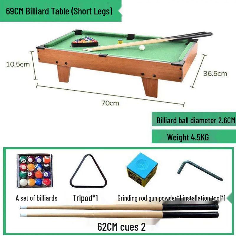 Children's Mini Pool Table - Parent-Child Snooker Game, Educational Toy, Baby Birthday Gift