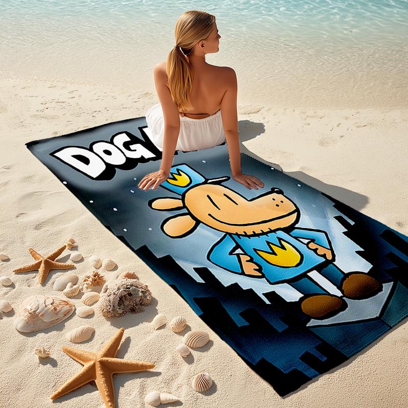 1pc DogMan1 Beach Towel, Comfortable and Thick, and Swimming/Bath/Picnic/Camping Towel, Suitable for Seaside Beaches