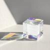 15x15mm Optical Glass Prism Cube Artificial Crystal Color Cube Prism X Cube Prism  Home Decor