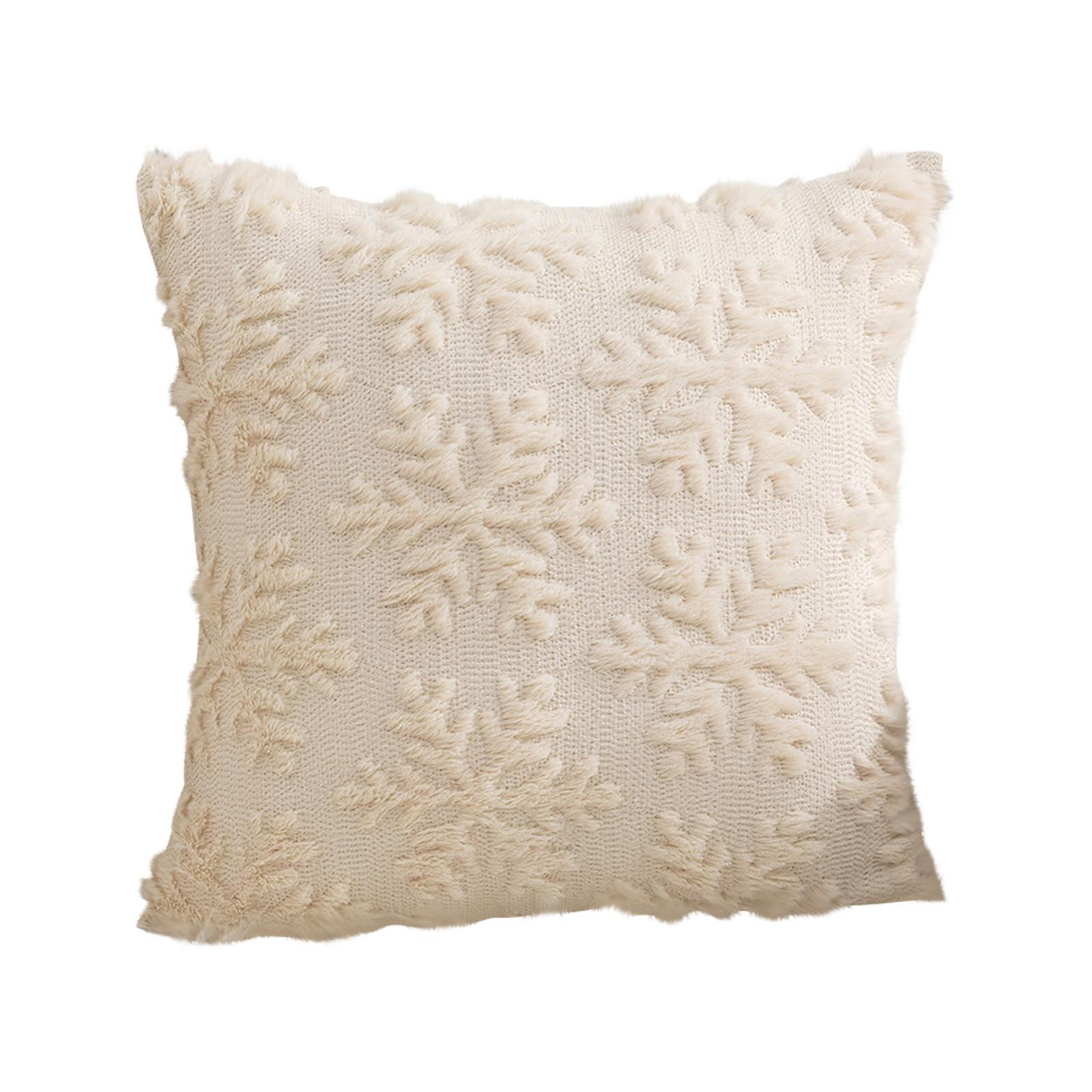 

Рождественские Наволочки Украшения Мягкая Плюшевая Наволочка Зимнее Праздничное Украшение Подходит Для Дивана Гостиной One Size