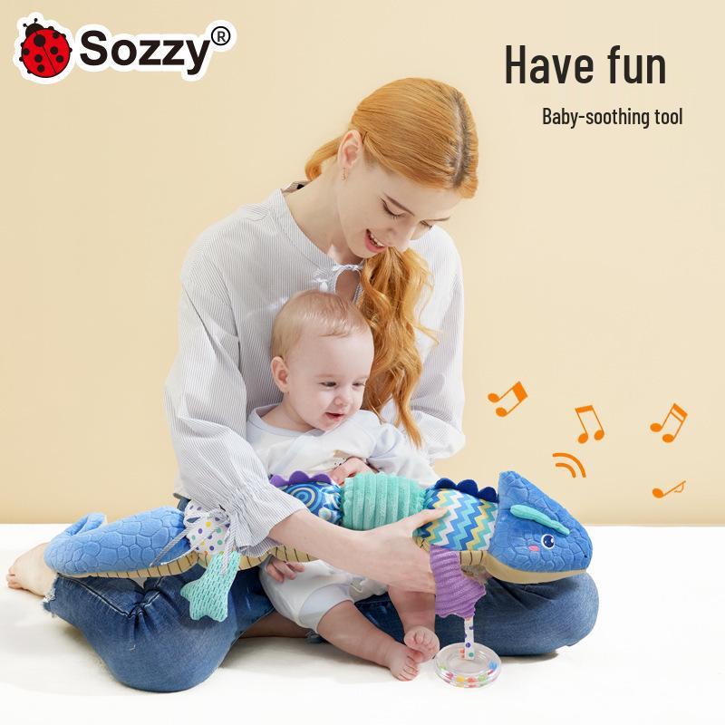 Sozzy Soothing Newborn Plush Doll & Music Height Chart Toy, 0-3 Years Early Education