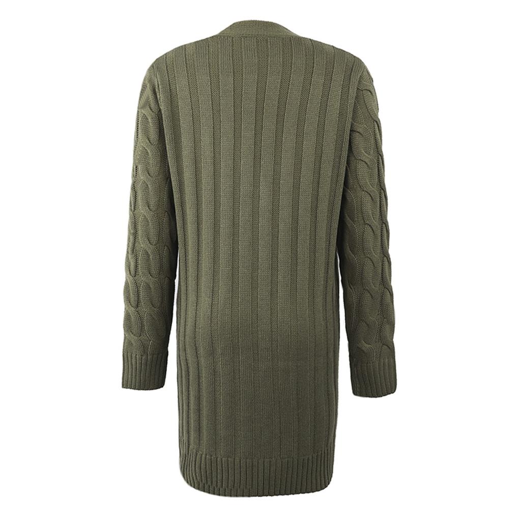 Women's Knitted Cardigan Loose, Large-sized, Laid-back Style Knitted Cardigan Sweater Coat